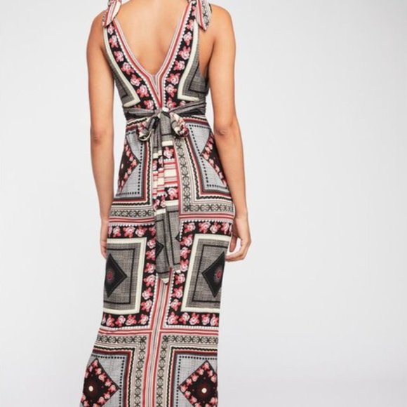 Free People - Katie Patchwork Midi Dress - M - Picture 4 of 8